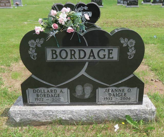 Pierre tombale de Jeanne Daigle