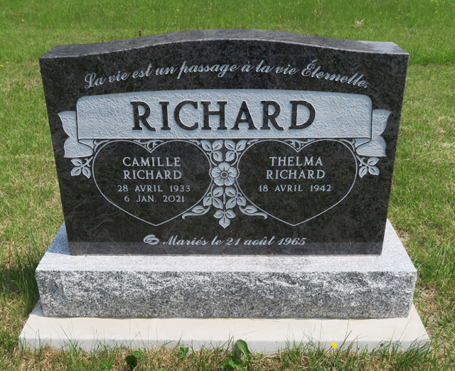Pierre tombale de Camille Richard