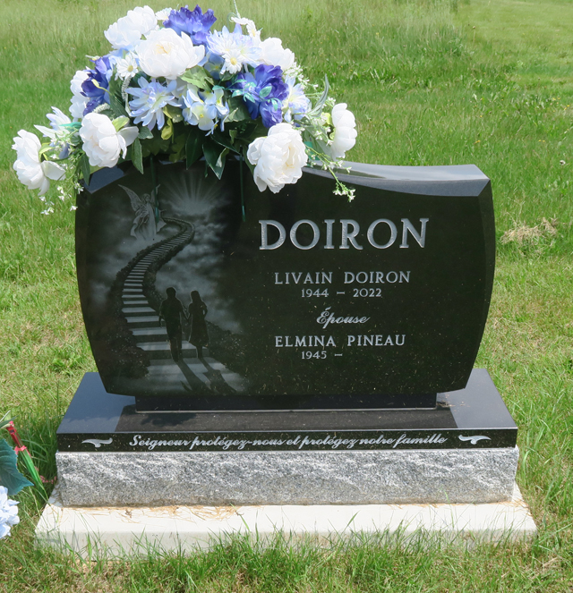 Pierre tombale de Livain Doiron